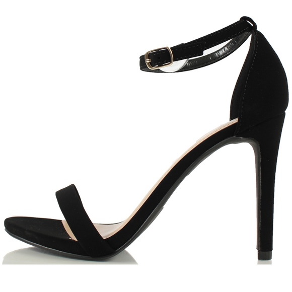 Shoes - Size 6.5 JAIDEN Black Open Toe Ankle Strap Heel